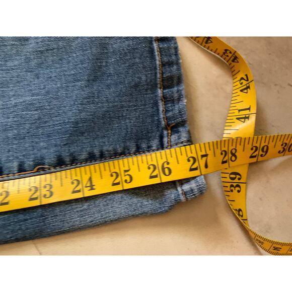 Kenneth Cole Reaction Womens Blue Distressed Skinny Denim Jeans Size 12 - Picture 7 of 7